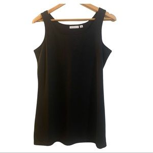 Susan Graver Black Sleeveless Top M